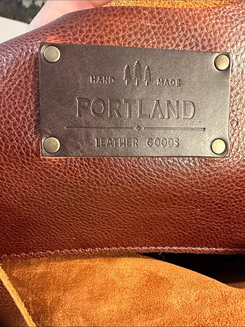Portland Leather Oversided Tote - Nutmeg